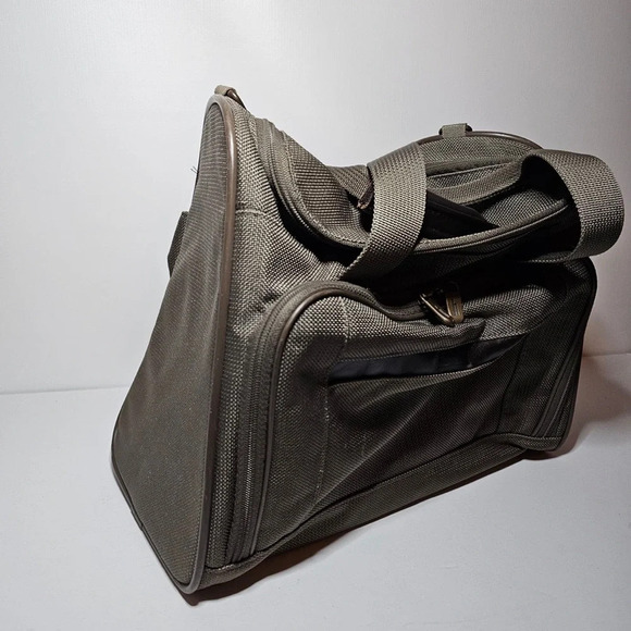 hartmann beige Ballistic Nylon overnight train case Weekender Duffle Travel Bag - Picture 5 of 11